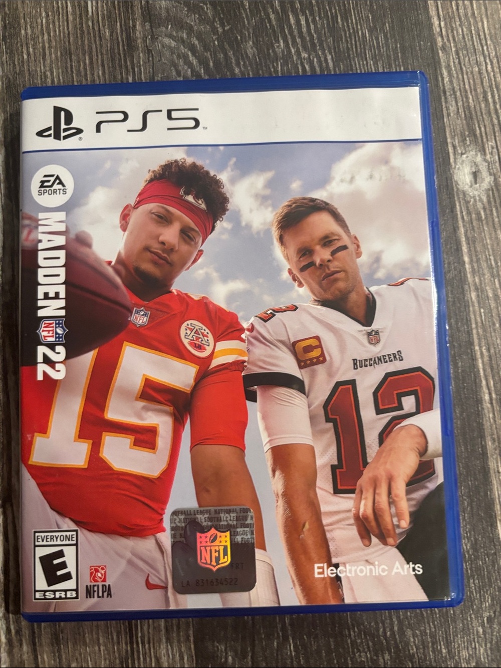 Madden 22 PS5 Game Case in Blue, Red & White
